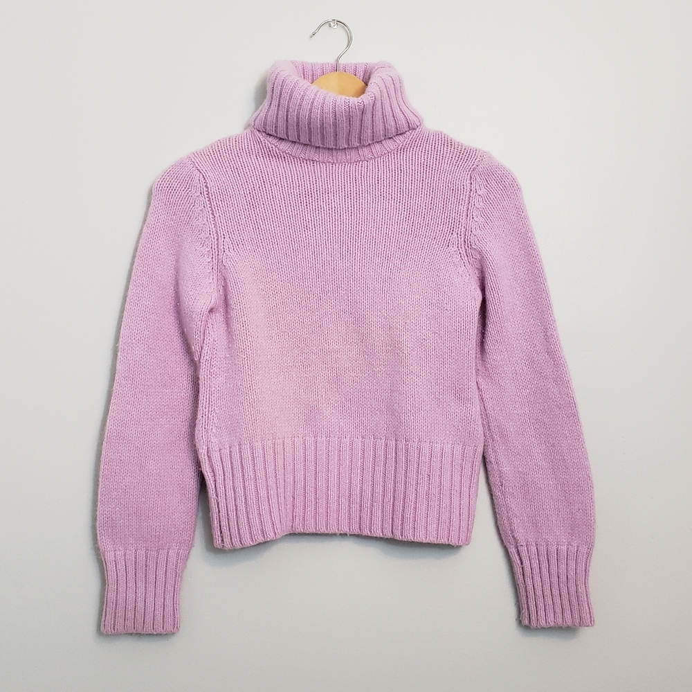 H&M Light Purple Wool Blend Turtleneck Sweater
